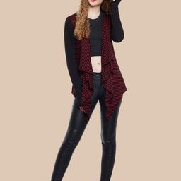 Hypernation Striped Open Front Cotton Shrug image 3
