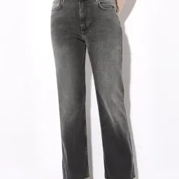 Only Grey Flared Fit High Rise Jeans-image-63