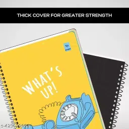 Pragya Spiral A4 Single Ruled Subject Notebook 58/60 GSM 400 Pages with 21x29.7 cm (Pack of 4) image 3