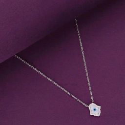 Kai Jewel Sterling Silver Mother of Pearl Evil Eye Necklace-image-32