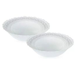 Larah by Borosil White Opalware Bowl - Set of 2-48