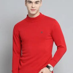 Cloak & Decker by Monte Carlo Red Regular Fit Pullover-7
