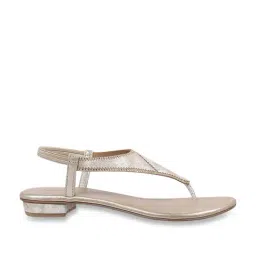 Mochi Women's Gold Sling Back Sandals-picture-29