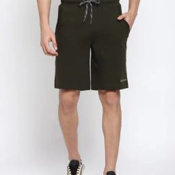Van Heusen Athleisure Regular Fit Smart Tech Easy Stain Release Shorts - Moss Green-picture-18