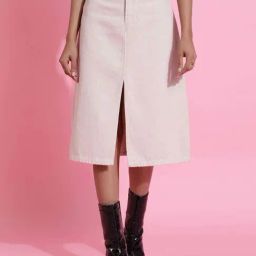 Belliskey White Plain Skirt-image-49