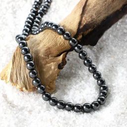 Peora Black Bead Studded Necklace-image-29
