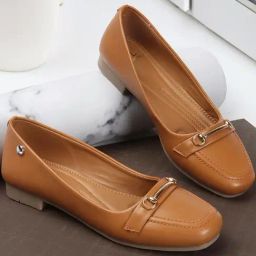 Carlton London Women's Tan Casual Loafers-image-101