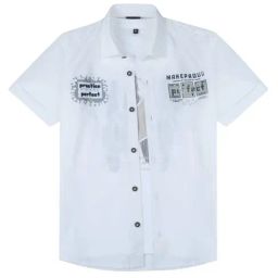 Cavio Boys White Cotton Comfort Fit Shirt-image-82