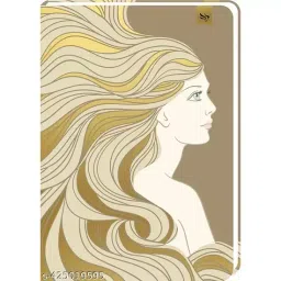 Pragya Cinderella Print A5 Single Ruled Notebook Journal 192 Pages with Hard Case Cover 15x21 cm (Beige)-39