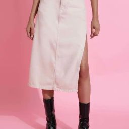 Belliskey White Plain Skirt-image-51
