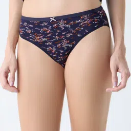 Wunderlove by Westside Navy Cotton-Blend Hi-Leg Briefs - Pack of 3-picture-10