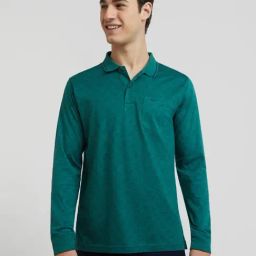 Colorplus Green Regular Fit Printed Polo T-Shirt-picture-44