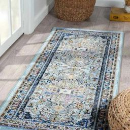 Obsessions Navy Blue Classic Machine Made Runner - Small-36