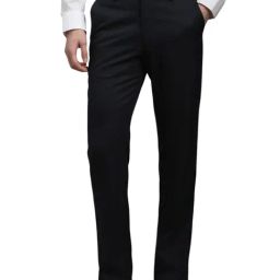 Louis Philippe Navy Slim Fit Trousers-picture-7