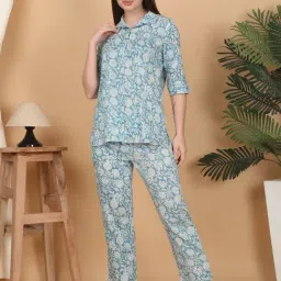 Sweet Dreams Blue Printed Pyjama Set-picture-20