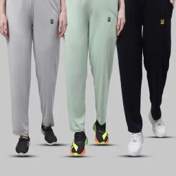 Vimal Jonney Multicolor Cotton Track Pants - Pack of 3-image-92