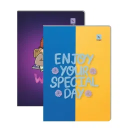 Pragya Premium A4 Unruled Blank Journal 58/60 GSM 296 Pages with Soft Cover 21x29.7 cm (Pack of 4)-26