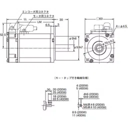 Omron Pulse Train Input Type AC Servo Motor, R88M-K20030T-44
