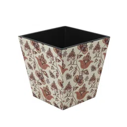 Reinvention Factory Cream Ethic Print MDF Wooden Open Dry Bin image 5