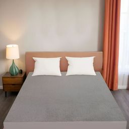 Wings Star Grey Single Cotton Breathable Mattress Protector-image-97