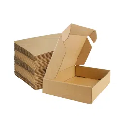JIA INDUSTRIES Flat Brown Corrugated Sturdy Shipping Box, Size: 4 x 4 x 1.5 inch (Pack of 100 Box)-image-4