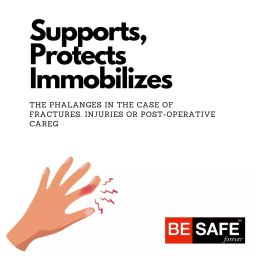 Besafe Forever Finger Cot Splint Support for Fractured & Injured Finger, M image 3