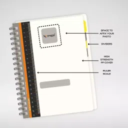 Pragya Elite Collection A5 Single Ruled Subject Notebook 70 GSM 300 Pages with PP Cover 14.8x21 cm (Pack of 2) image 2