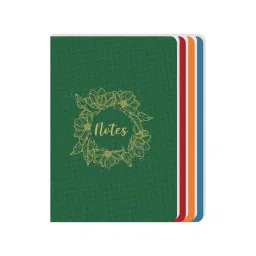 Pragya A5 Single Ruled Thread Sewn Notebooks 80 Pages Premium Cover with Foling Effect (Pack of 4)-33