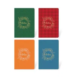Pragya A5 Single Ruled Thread Sewn Notebooks 80 Pages Premium Cover with Foling Effect (Pack of 4) image 2