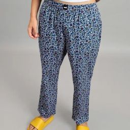 Bewakoof Blue Printed Nightwear Pyjamas-picture-34