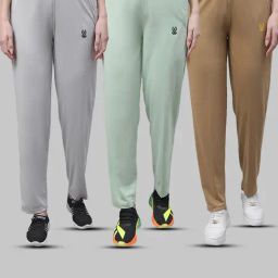 Vimal Jonney Multicolor Cotton Track Pants - Pack of 3-image-12