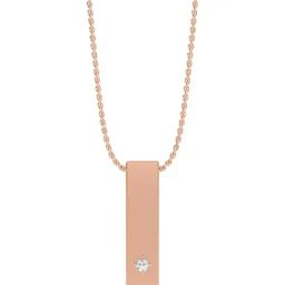 SHINE ETERNAL Lab Grown Diamond 14k (585) Rose Gold Pendant for Women-image-81