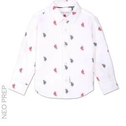 U.S. Polo Assn. Kids White Printed Full Sleeves Shirt-image-95