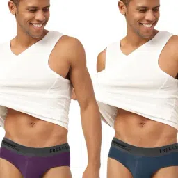 Freecultr Trippy Violet & Prussian Blue Comfort Fit Briefs - Pack of 2-image-54