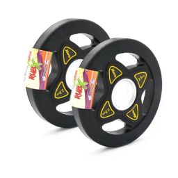 RUBX Rubber Coated Solid Weight Plate| (31 MM Home Gym Weight Plates, 2.5 Kg x 2pc (Total = 5 kg))-image-3
