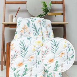 Urban Space AC Multicolor Microfibre 300 GSM 3 Layer Reversible Single Blanket-17