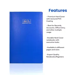Pragya Pro FS Single Ruled Notebook Register 192 Pages with ‎Hard Case Cover 21x33 cm (Pack of 2) image 4
