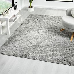 Kaleen India Charcoal Polypropylene Abstract Anti-Skid Carpets-image-79