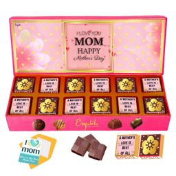 Expelite Mothers Day Chocolate & Greeting Card Combo Gifts Pack of 12 - 0.4 gm-image-70