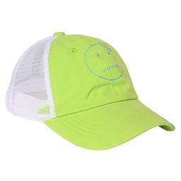Kid-O-World Smiley Face Mesh Cap - Light Green-image-18