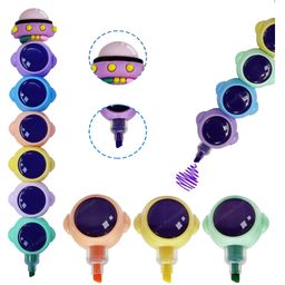 FunBlast Space Theme Highlighters Pen Set - Pack of 6 Pcs Multicolor-17