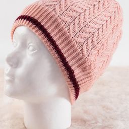 Pine Kids Woollen Knit Soild Winter Caps -Pink-image-50