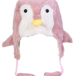 Kid-O-World Penguin Plush Designed Winter Cap - Pink-28
