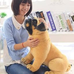 Tickles Big Size Pug Dog Soft Stuffed Plush Animal Toy for Kids (Color: Brown Size: 55 cm)-picture-42