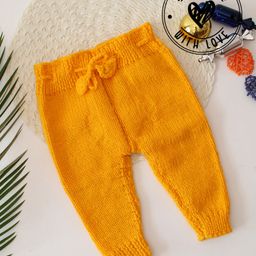 Woonie Solid Handmade Pant - Orange-image-86