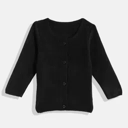 RVK Full Sleeves Solid Cardigan - Black-picture-21