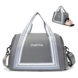SCHOOLISH Duffle Bag for Travel, Small Gym Bags Duffel Bag with Shoes Compartment, Carry On Duffel Bag for Airplane, Personal Item Travel Bag, Travel Weekender Bag Overnight Bag- PACK OF 1- COLOR MAY VARY-20
