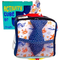 BERRYBEE Activity Cube for Toddlers 6 Month +,Peek & Seek Sensory Discovery Cube, Selfie Mirror, Early Fine Motor Skills Development, Best Travel Toy (Nautical)-22