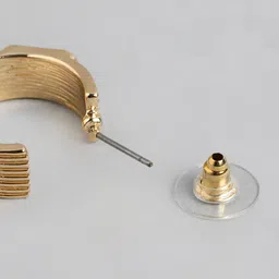 Forever New Gold-Plated Circular Half Hoop Earrings image 3