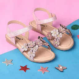 BOYZ N GALZ Girls Embellished Open Toe Flats-picture-49